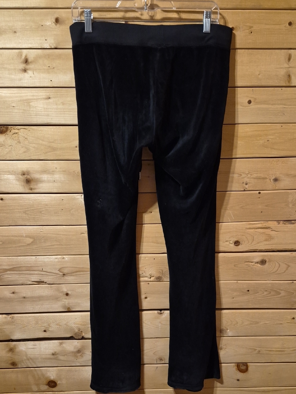 Womens Vintage Juicy Couture Velour Rhinestone Track Pants Size Medium Flare Leg - Picture 6 of 6